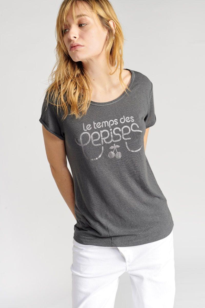 Le Temps Des Cerises T-shirt Basitrame Anthracite