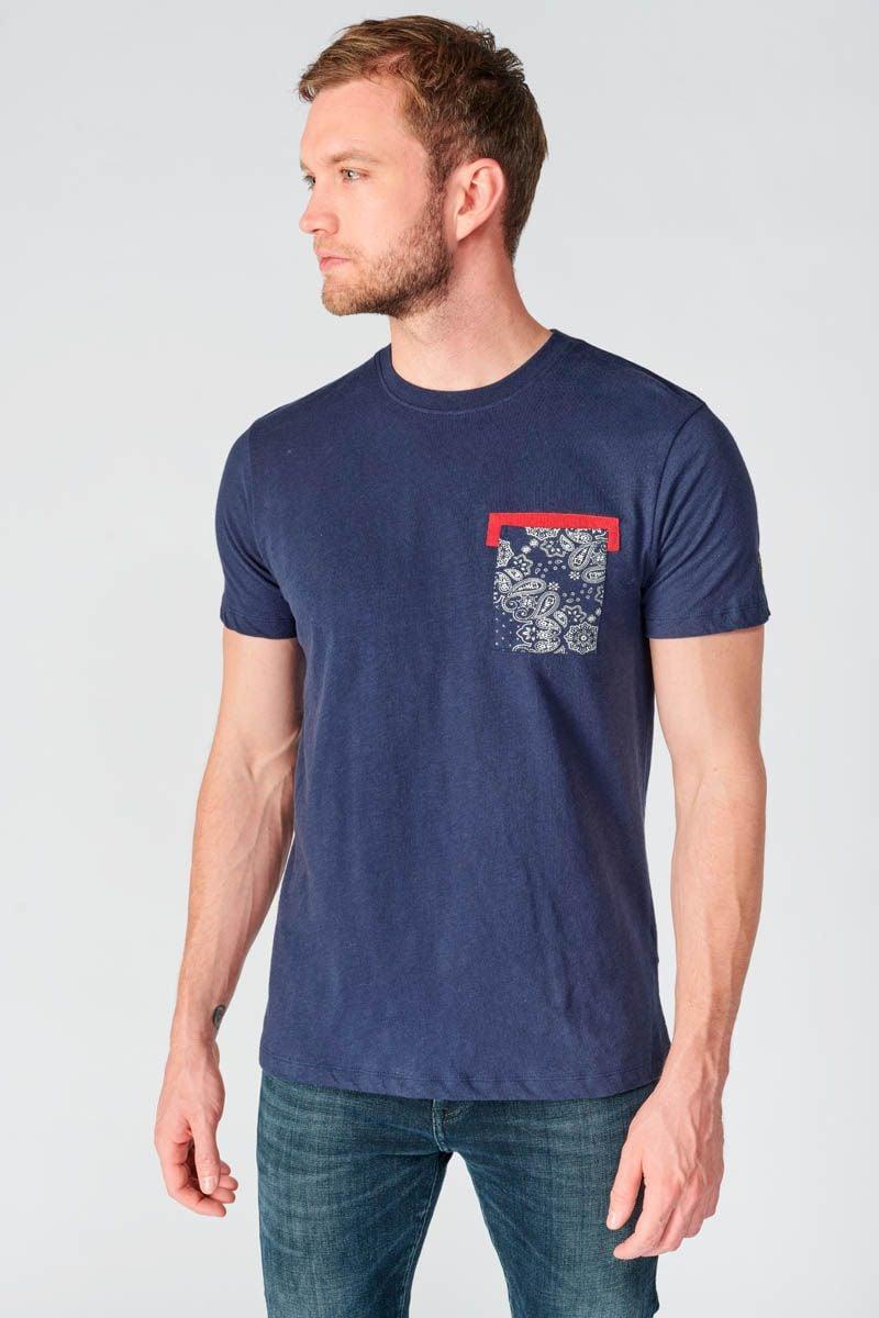 le temps des cerises T-shirt Baxter bleu marine