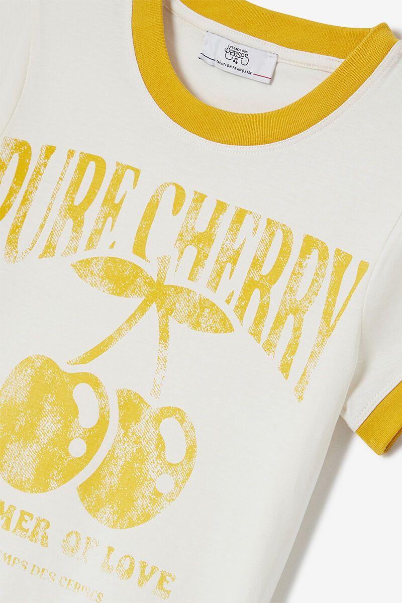 Le Temps Des Cerises T-shirt Bolengi Blanc Imprimé