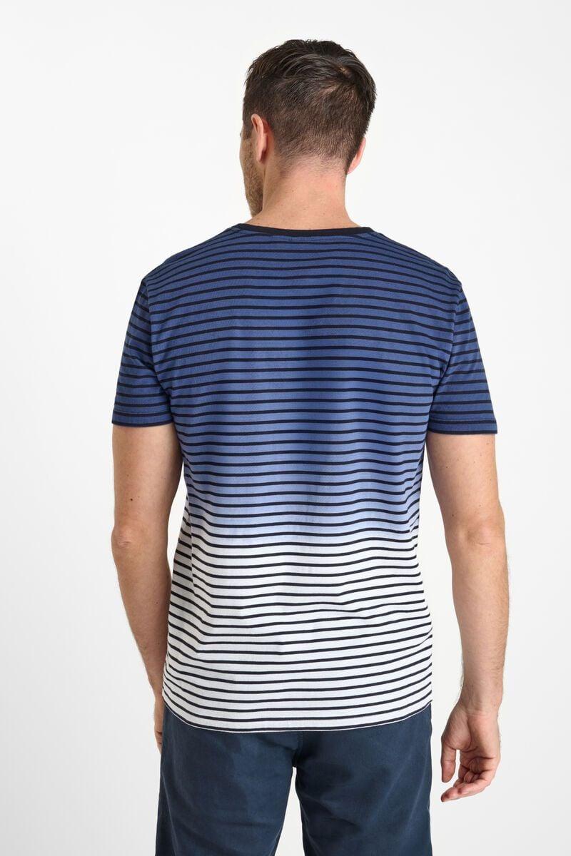 Le Temps Des Cerises T-shirt Bomas Bleu à Rayures