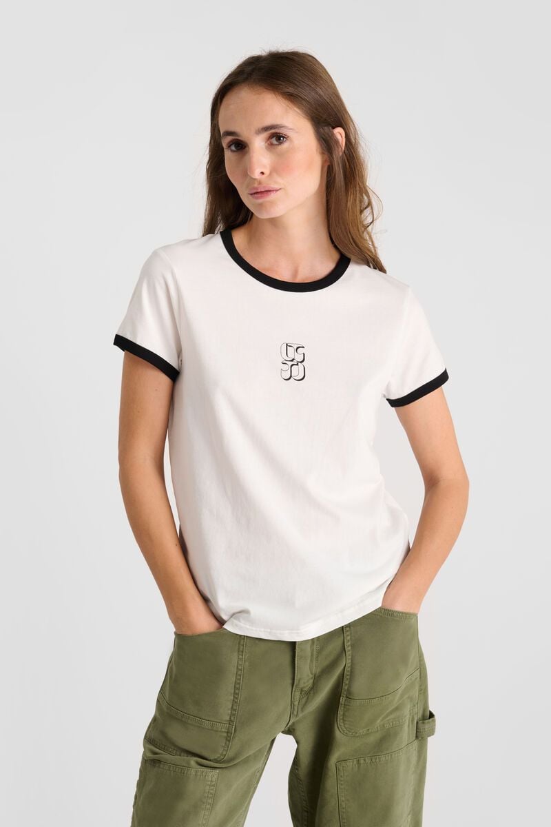 le temps des cerises T-shirt Caladou blanc