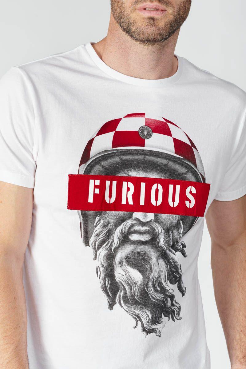 Le Temps Des Cerises T-shirt Casi Blanc Imprimé