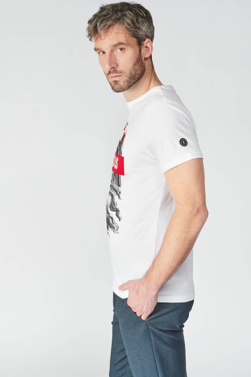 Le Temps Des Cerises T-shirt Casi Blanc Imprimé