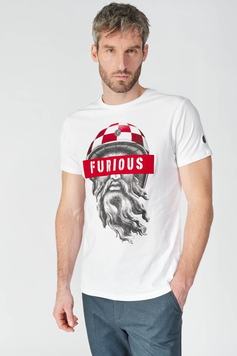 le temps des cerises T-shirt Casi blanc imprimé