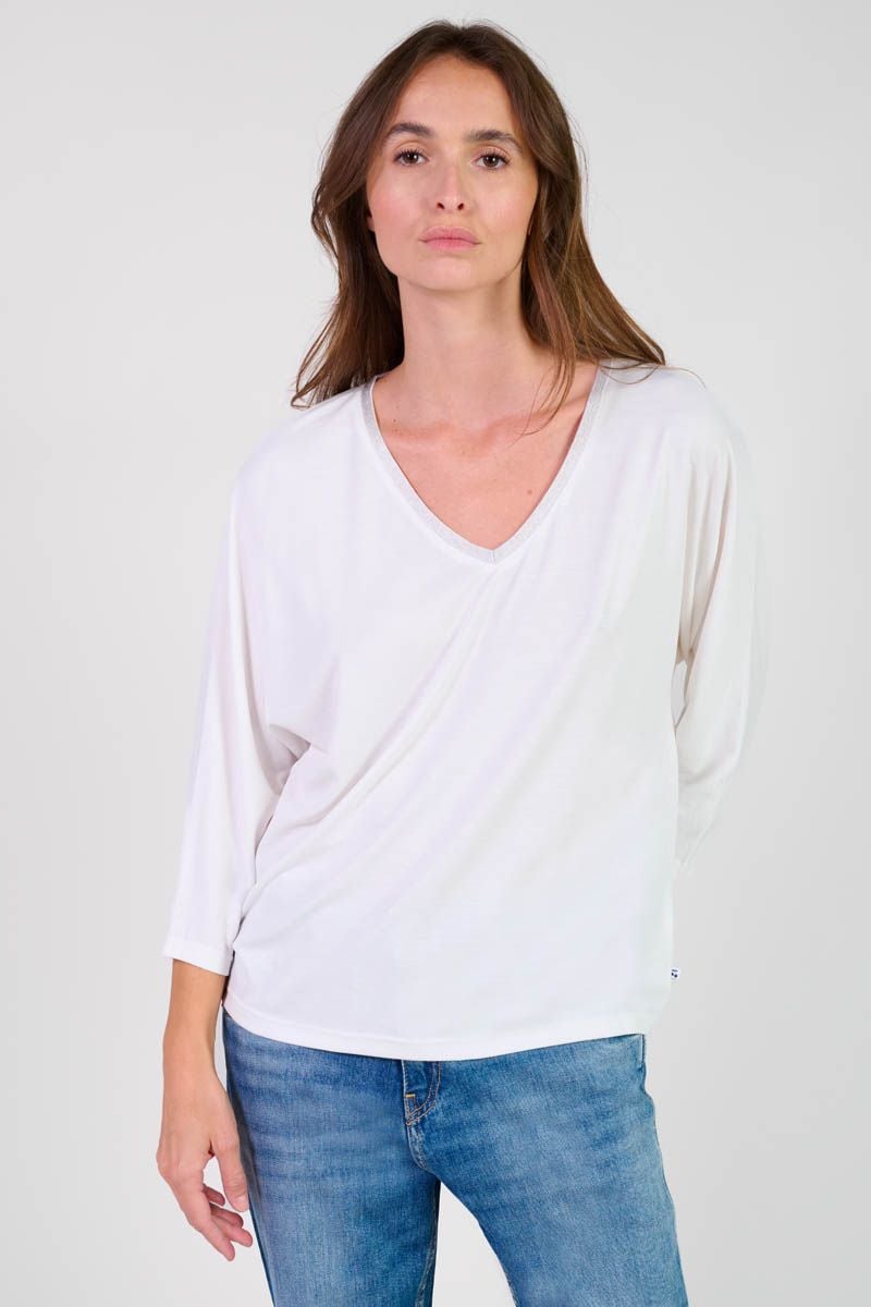 le temps des cerises T-shirt Cepada crème