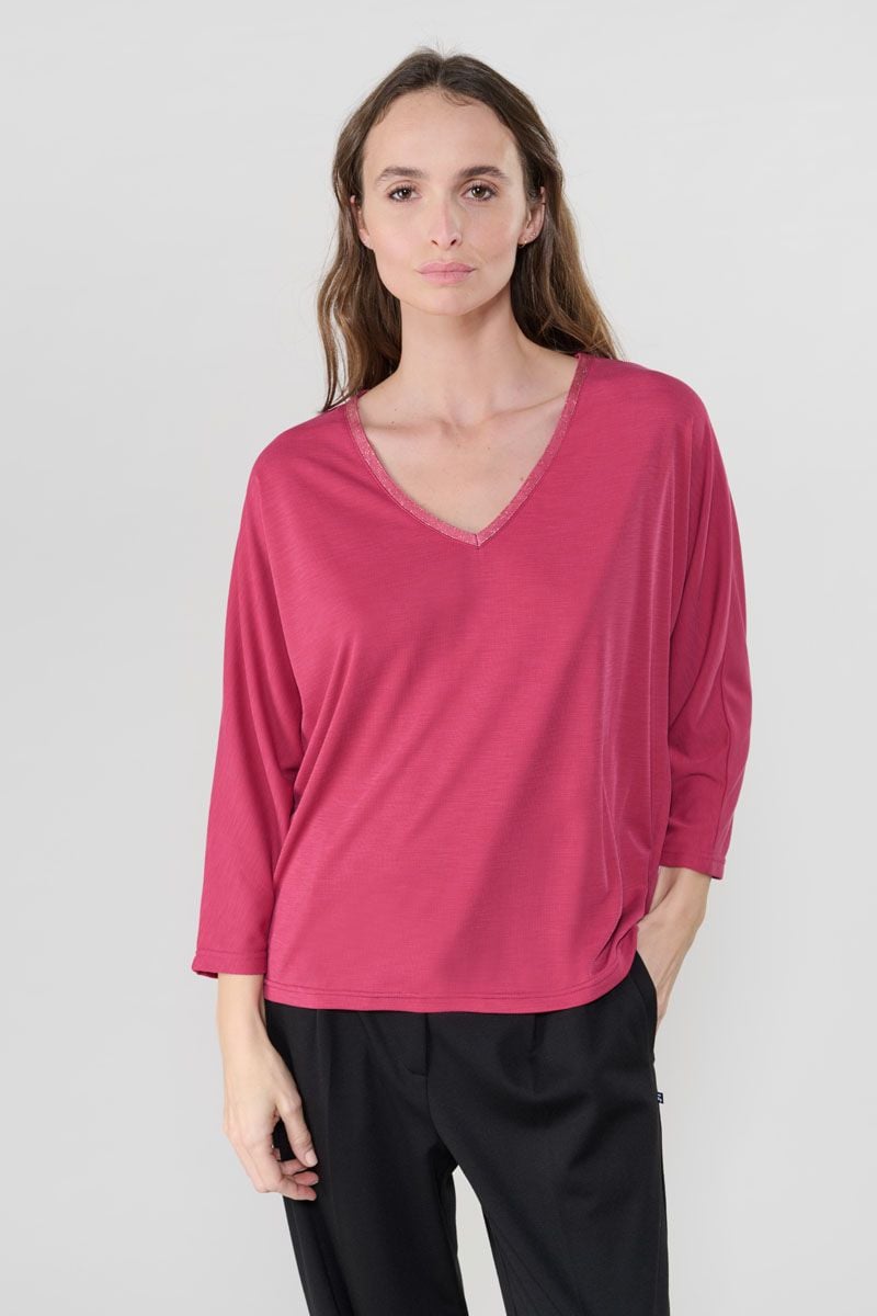 Le Temps Des Cerises T-shirt Cepada Framboise