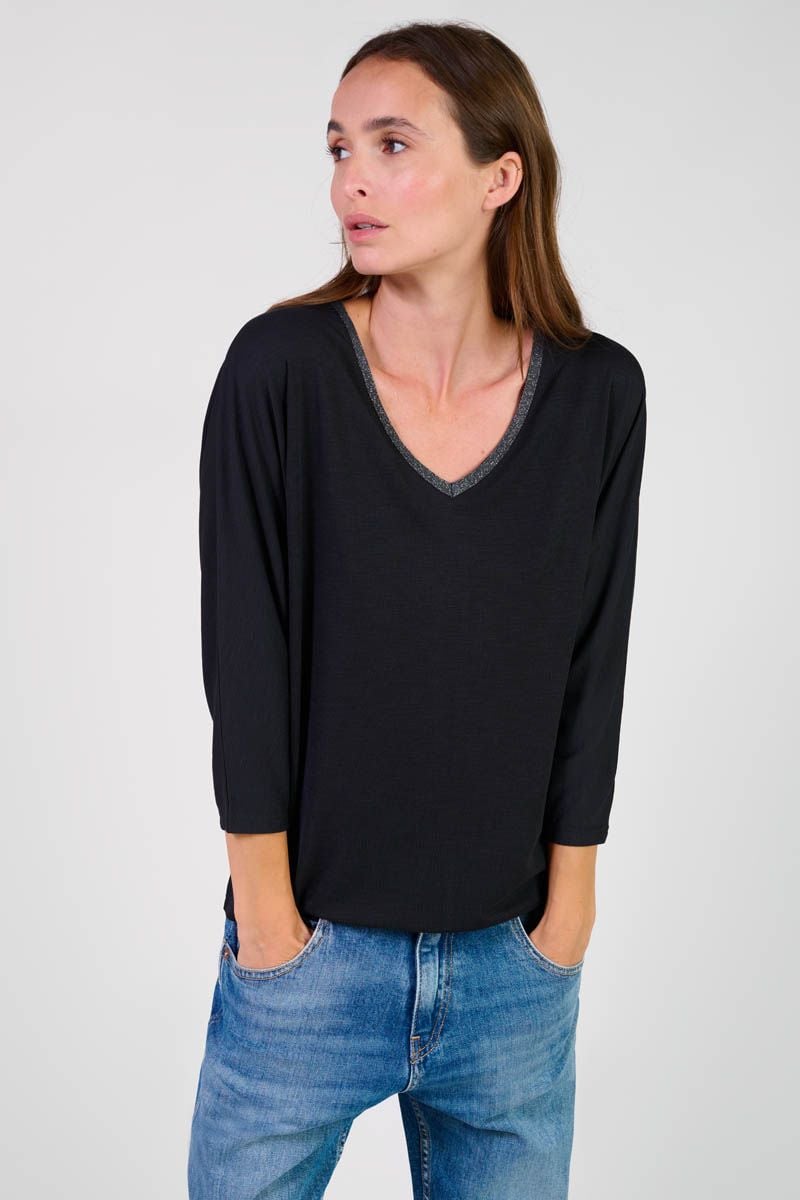 le temps des cerises T-shirt Cepada noir