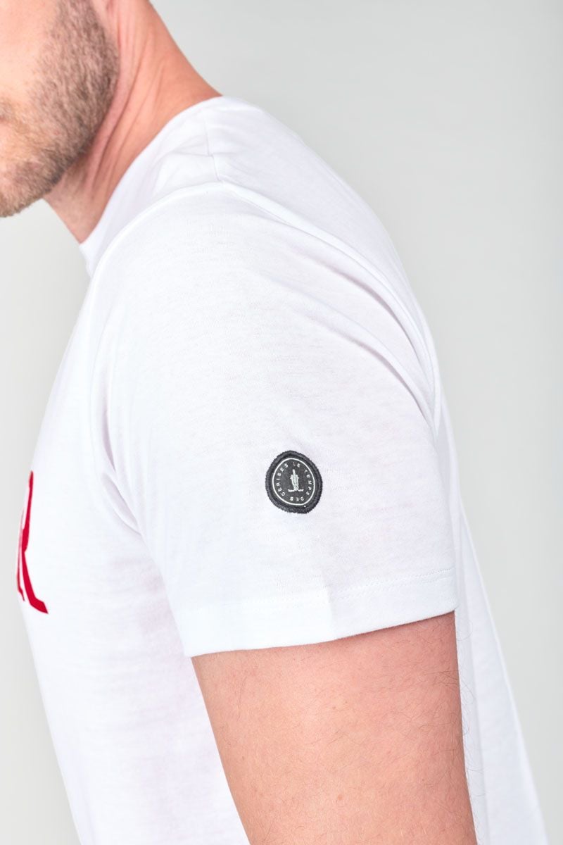 Le Temps Des Cerises T-shirt Chedar Blanc Imprimé