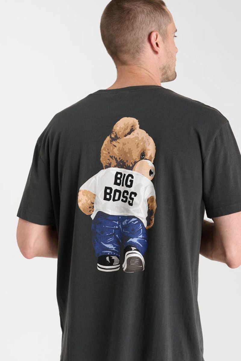 Le Temps Des Cerises T-shirt Clarkson Gris Imprimé