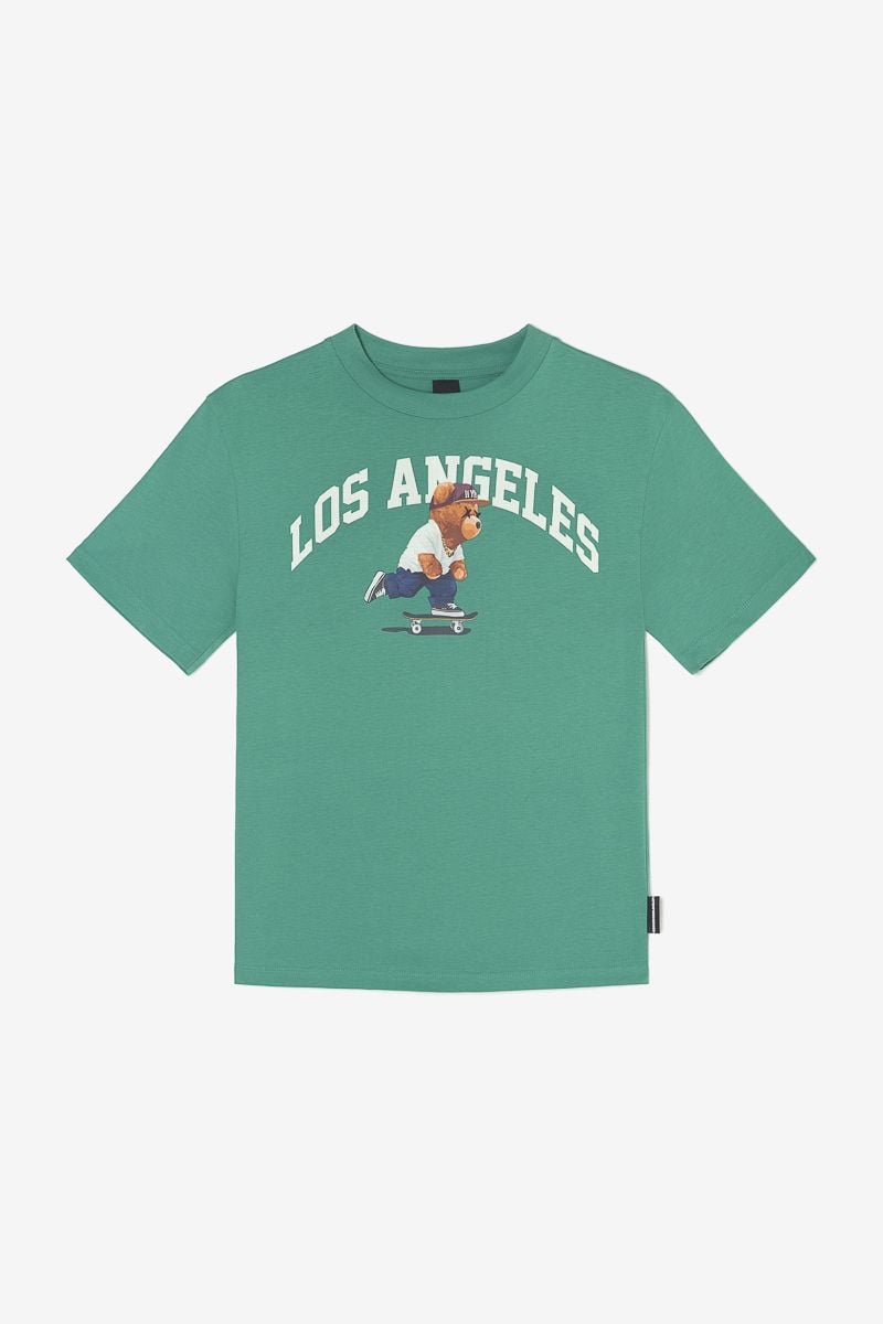 Le Temps Des Cerises T-shirt Coznerbo Vert Imprimé