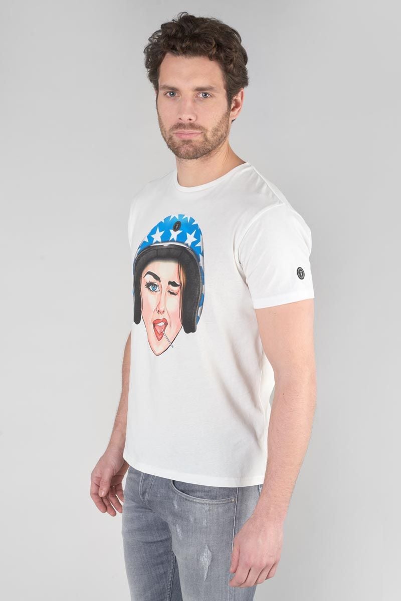 Le Temps Des Cerises T-shirt Cram Blanc Imprimé