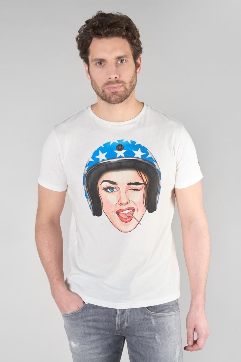 Le Temps Des Cerises T-shirt Cram Blanc Imprimé