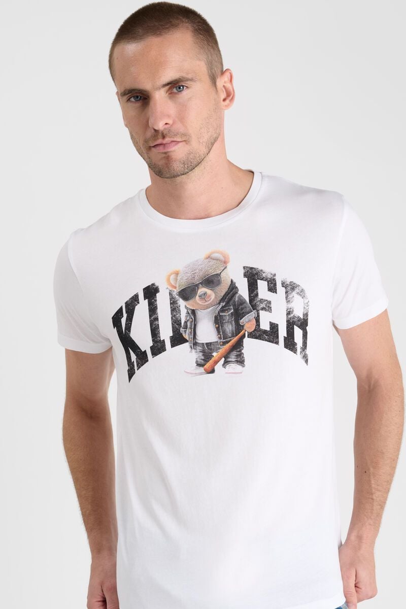 Le Temps Des Cerises T-shirt Danis Blanc Imprimé