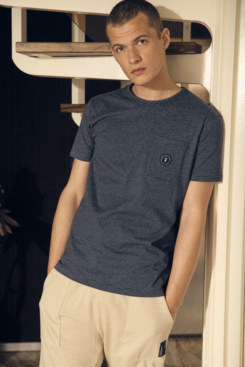 le temps des cerises T-shirt Feris à fines rayures