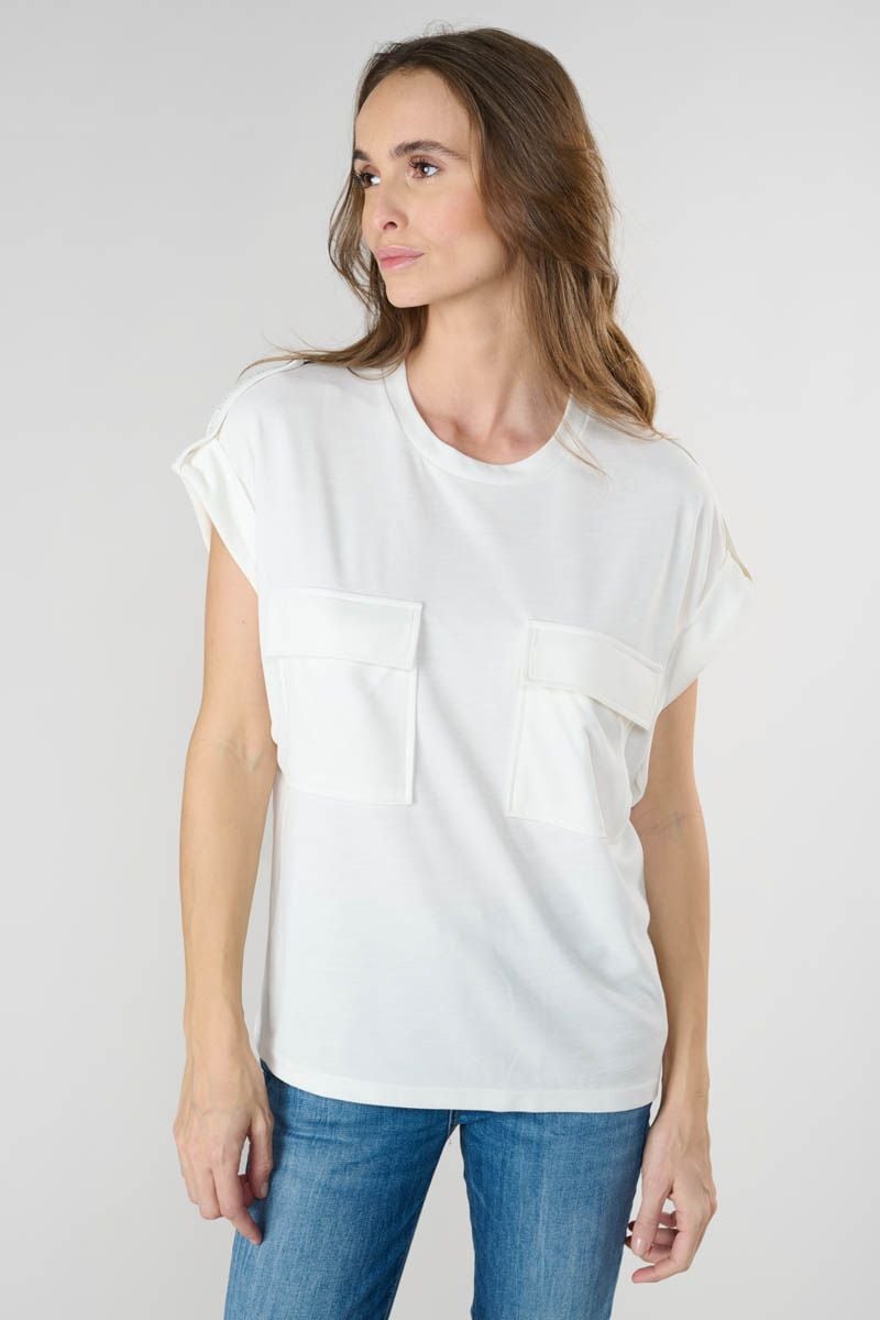 le temps des cerises T-shirt Freesia crème