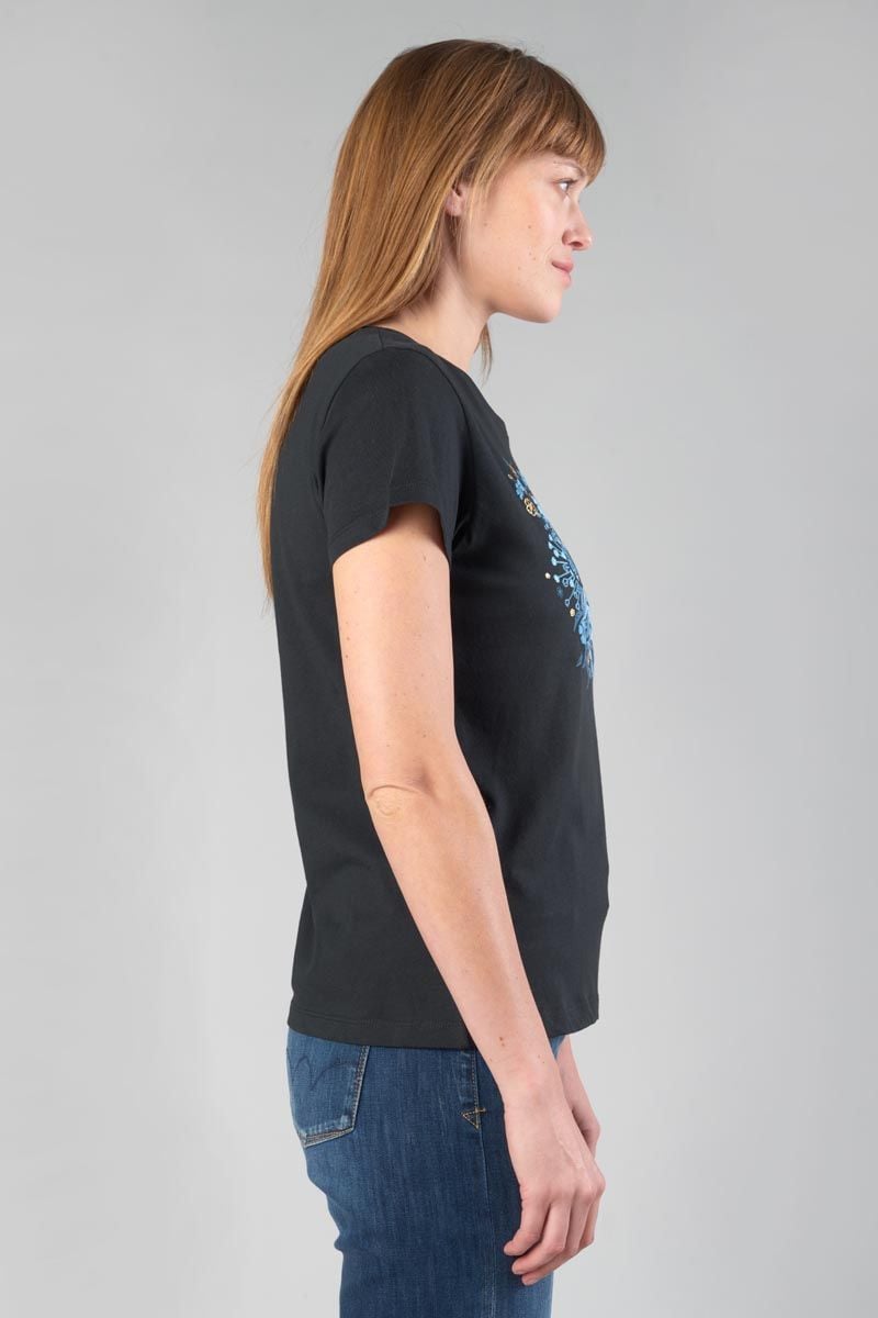 Le Temps Des Cerises T-shirt Gracy Noir Imprimé