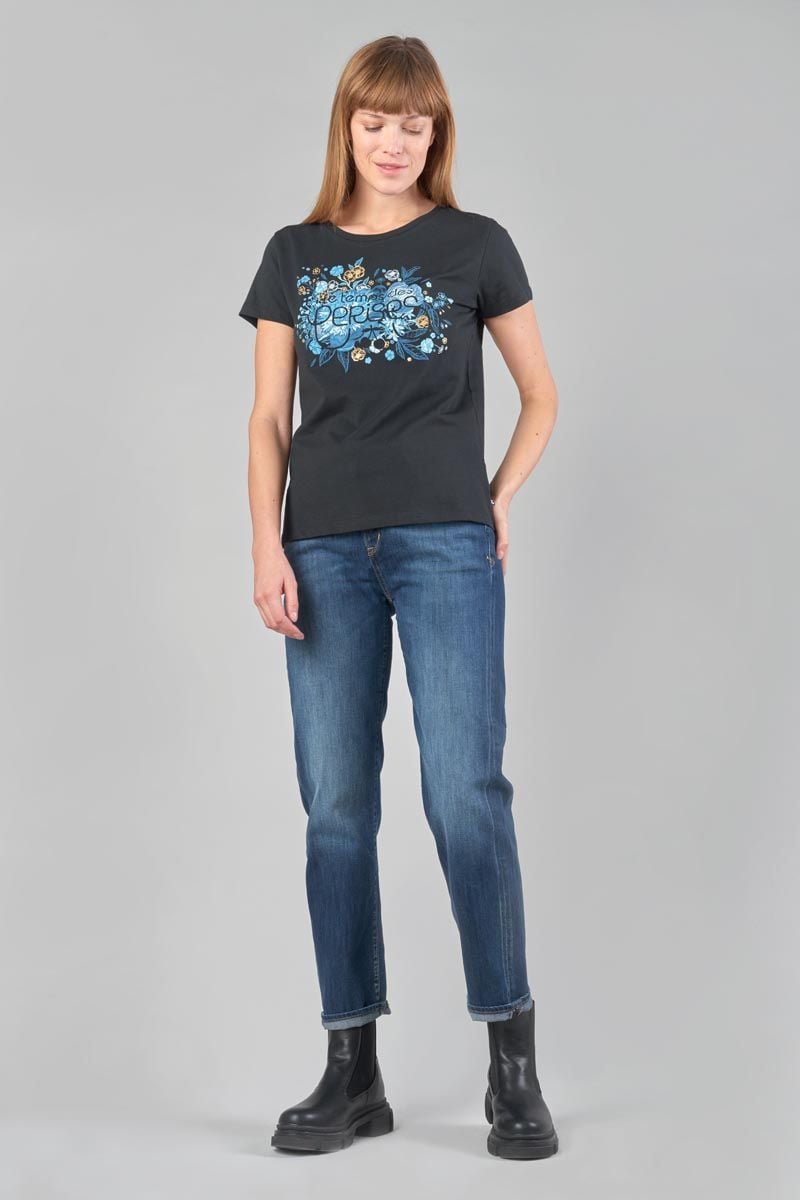 Le Temps Des Cerises T-shirt Gracy Noir Imprimé