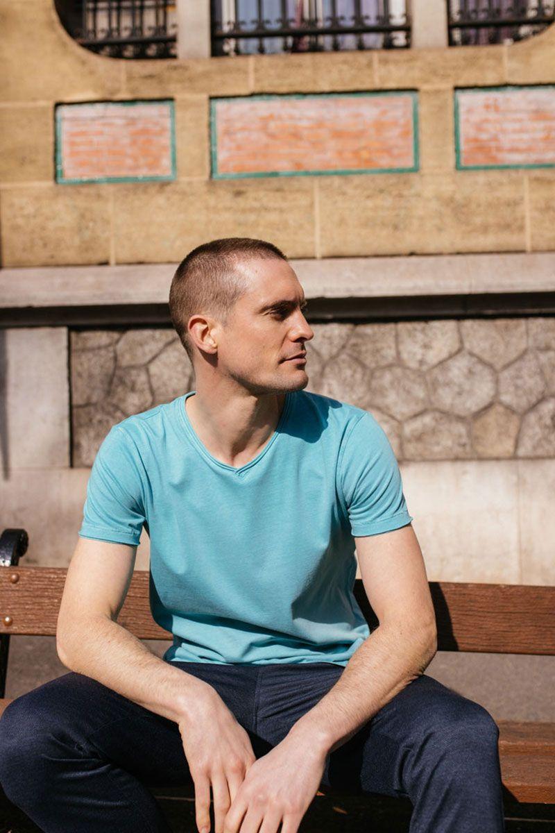 le temps des cerises T-shirt Gribs bleu