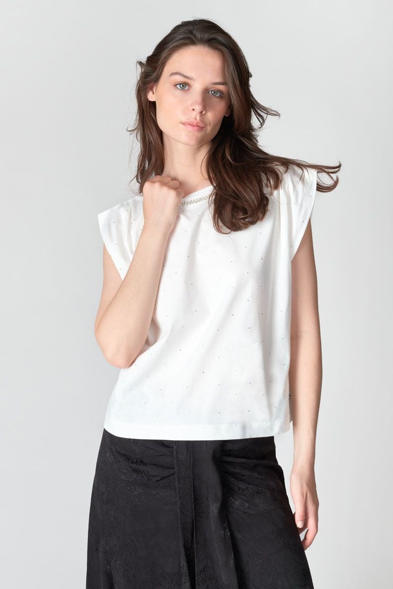 Le Temps Des Cerises T-shirt Guara Blanc