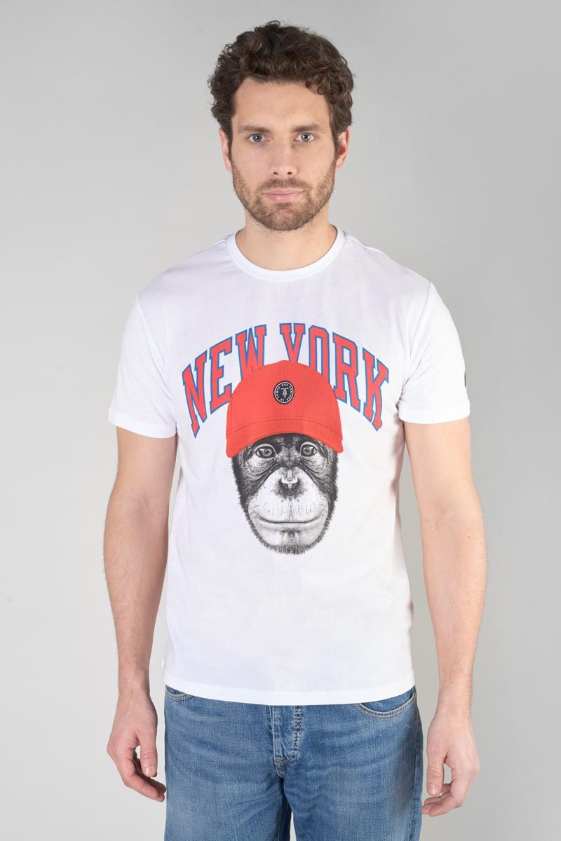 le temps des cerises T-shirt Hira blanc imprimé