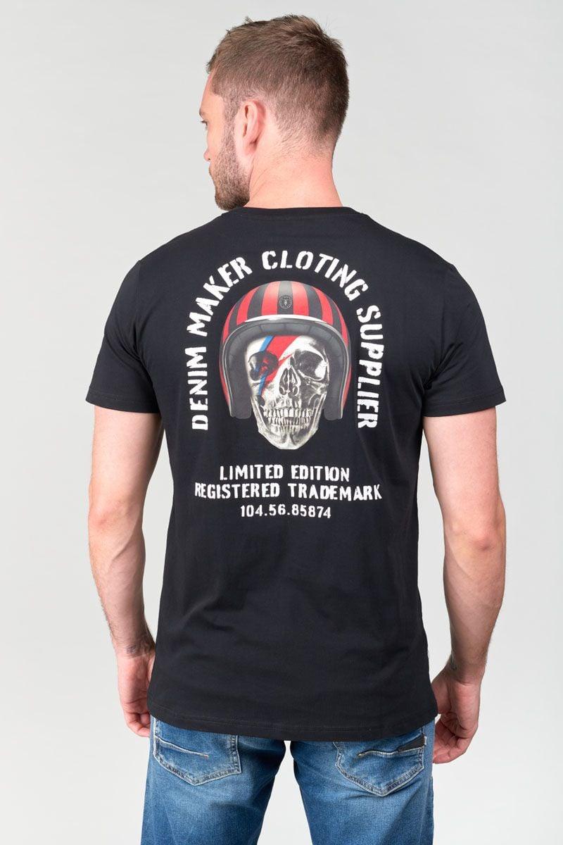 Le Temps Des Cerises T-shirt Holt Noir Imprimé