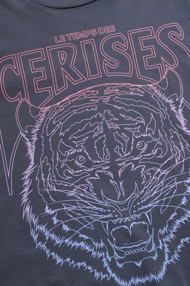 Le Temps Des Cerises T-shirt Hoppergi Bleu Délavé