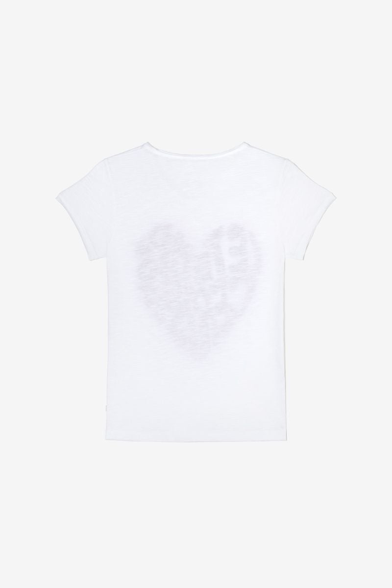 Le Temps Des Cerises T-shirt Isaakgi Blanc Imprimé