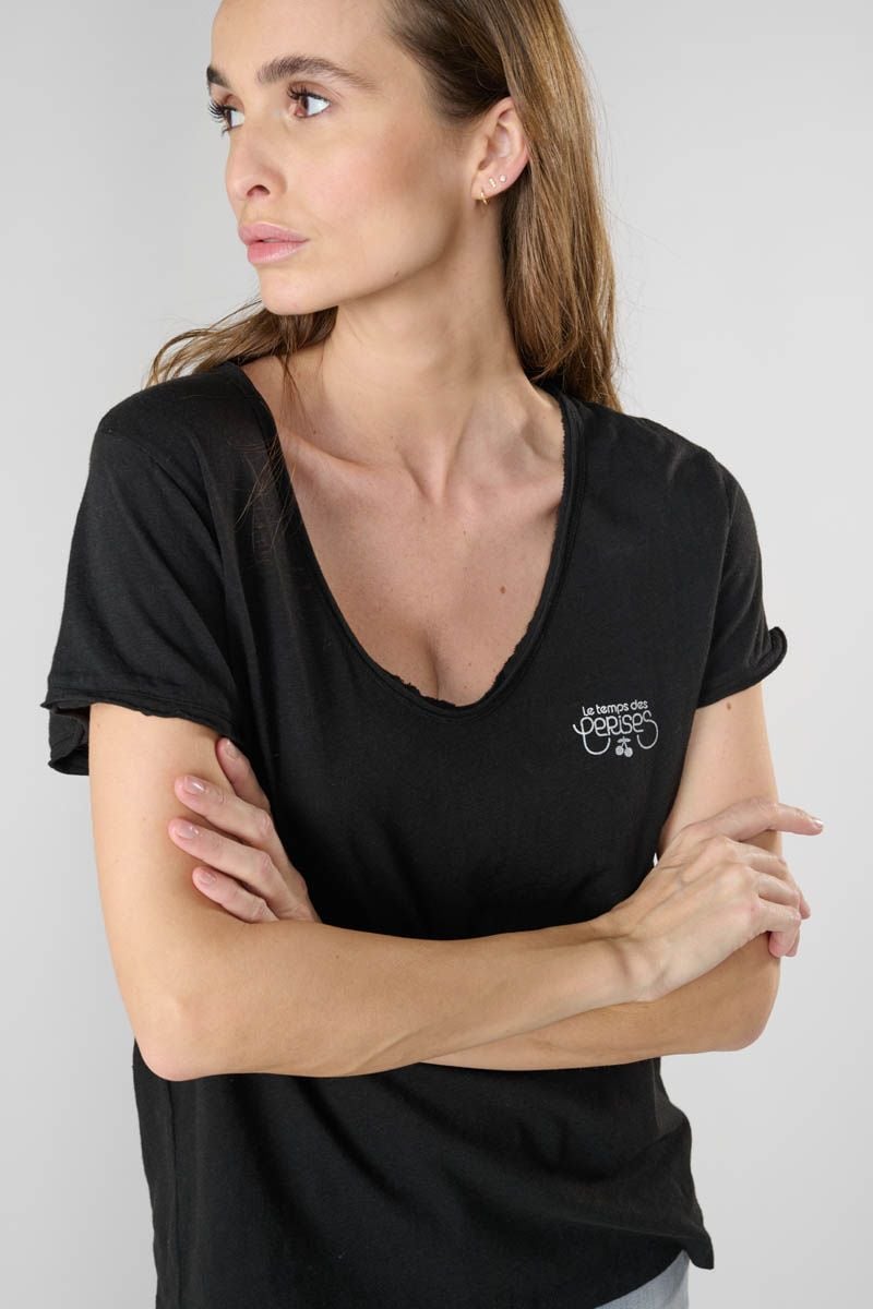 Le Temps Des Cerises T-shirt Isabella Noir