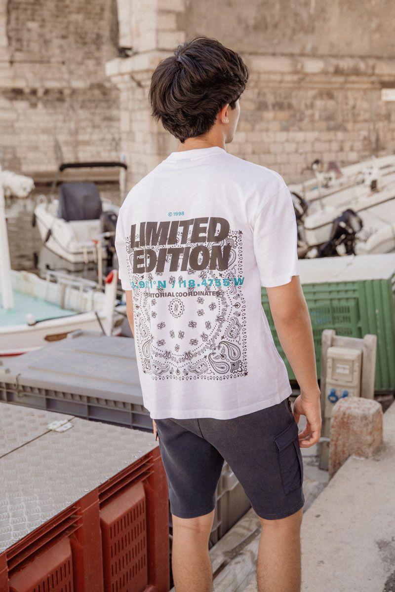 le temps des cerises T-shirt Jackbo blanc imprimé