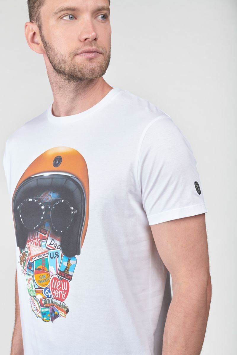 Le Temps Des Cerises T-shirt Jake Blanc Imprimé