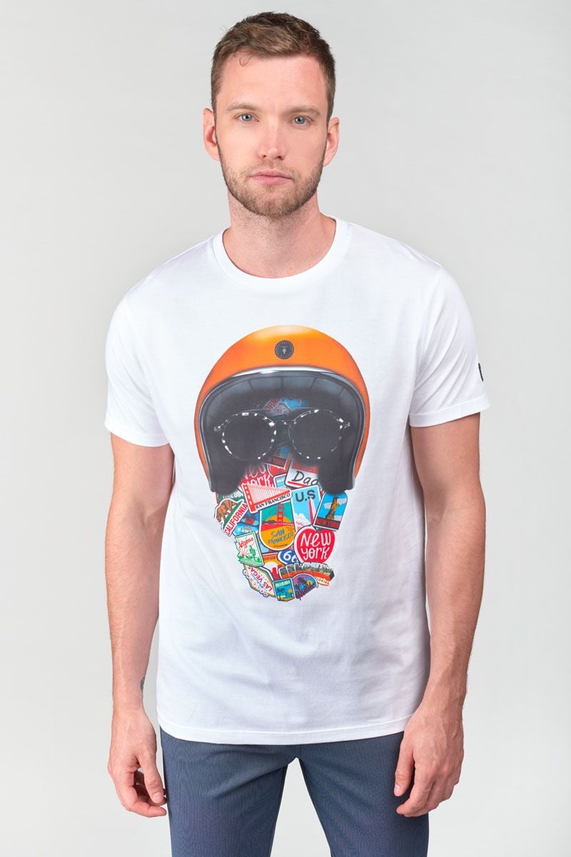 le temps des cerises T-shirt Jake blanc imprimé