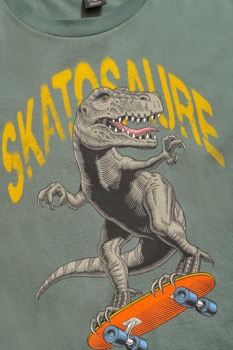 Le Temps Des Cerises T-shirt Kariabo Vert Imprimé