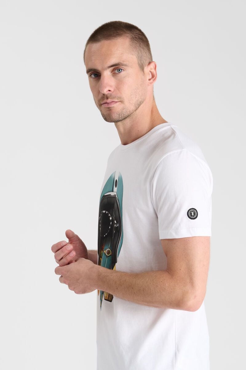 Le Temps Des Cerises T-shirt Lepic Blanc Imprimé