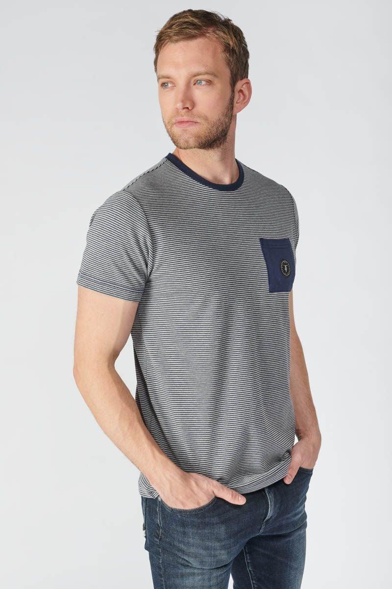 Le Temps Des Cerises T-shirt Loxel Gris à Rayures