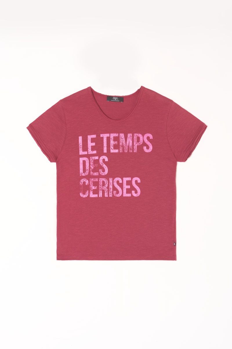 le temps des cerises T-shirt Luciusgi framboise
