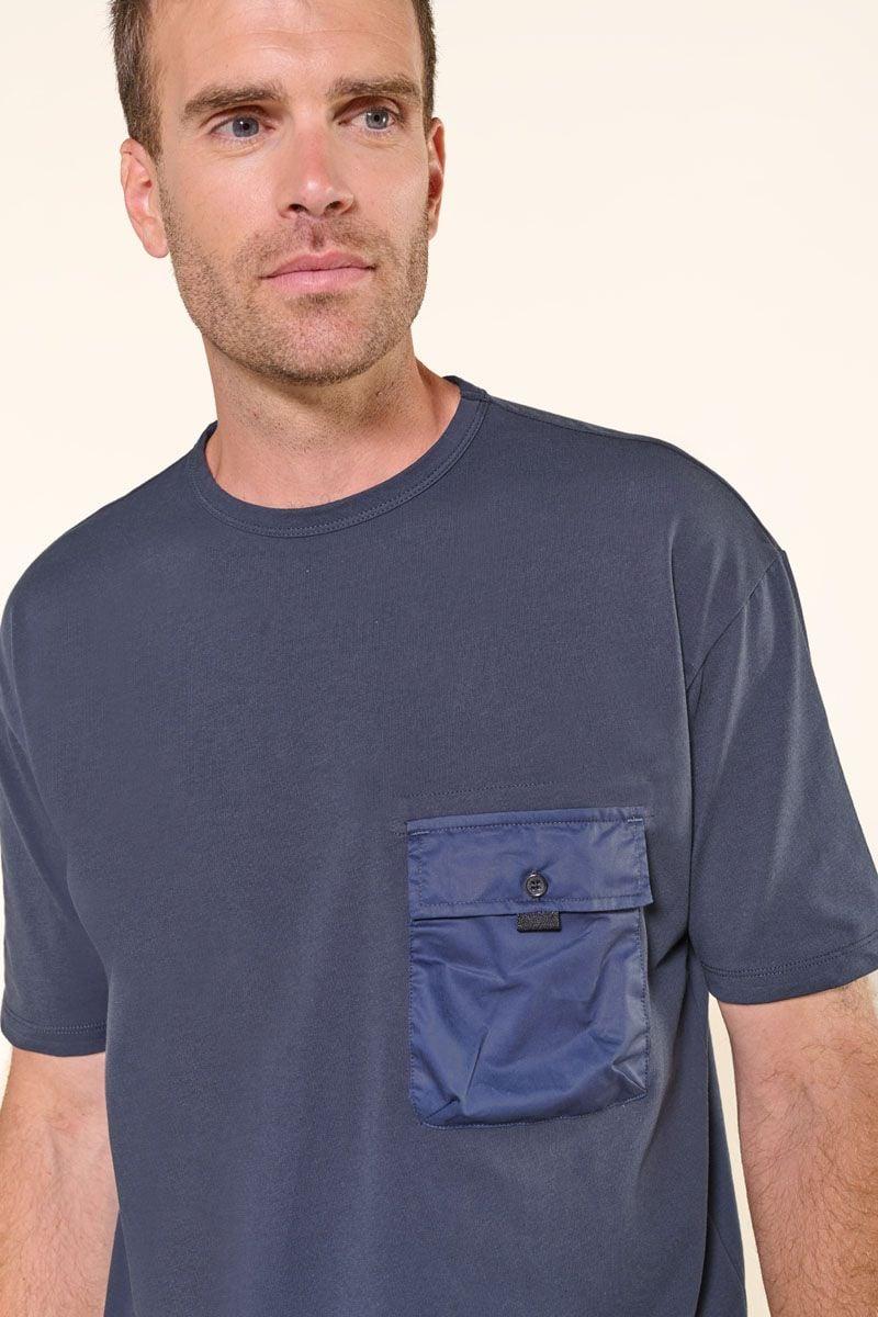 le temps des cerises T-shirt Lupas bleu marine