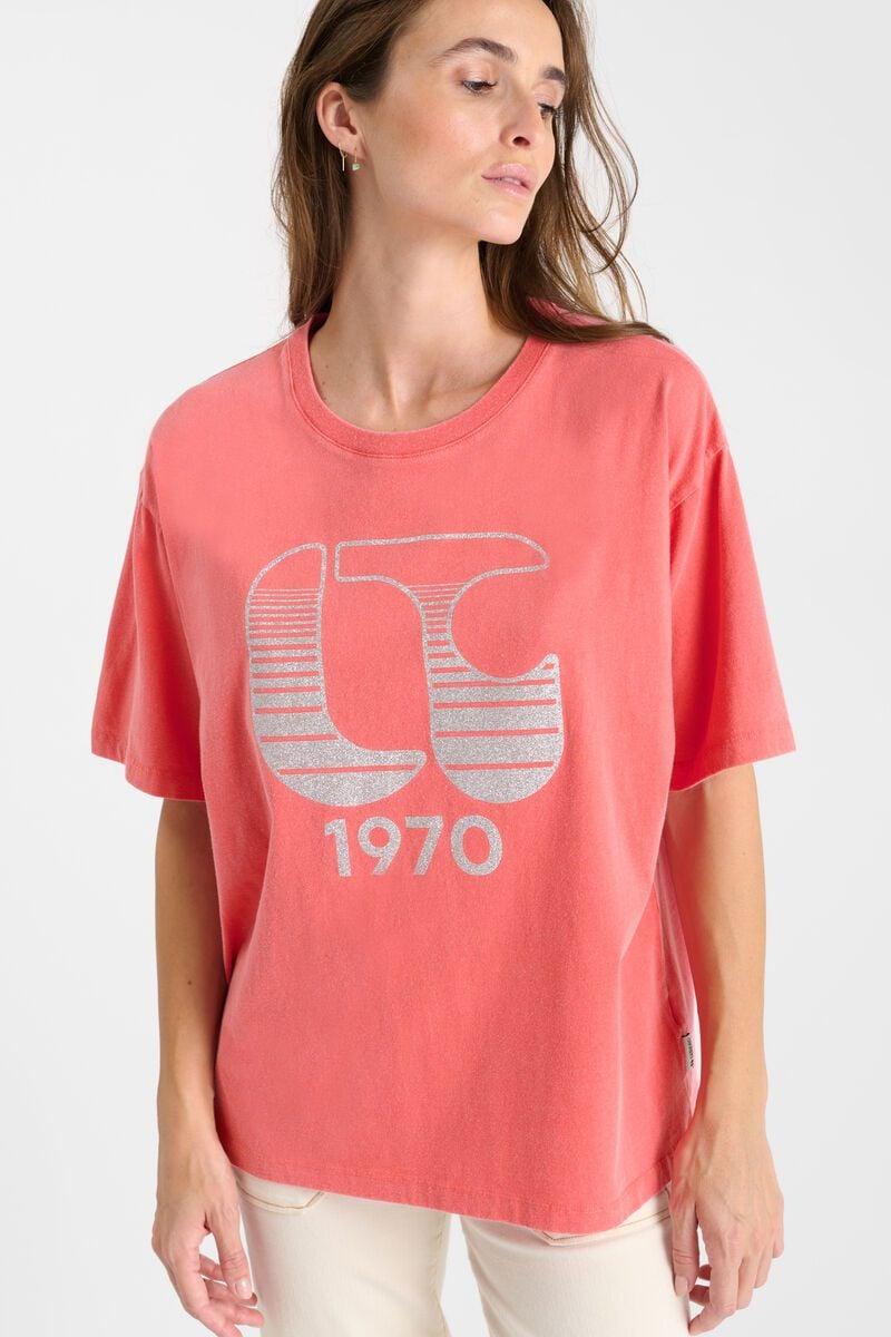 Le Temps Des Cerises T-shirt Lynette Rose Imprimé