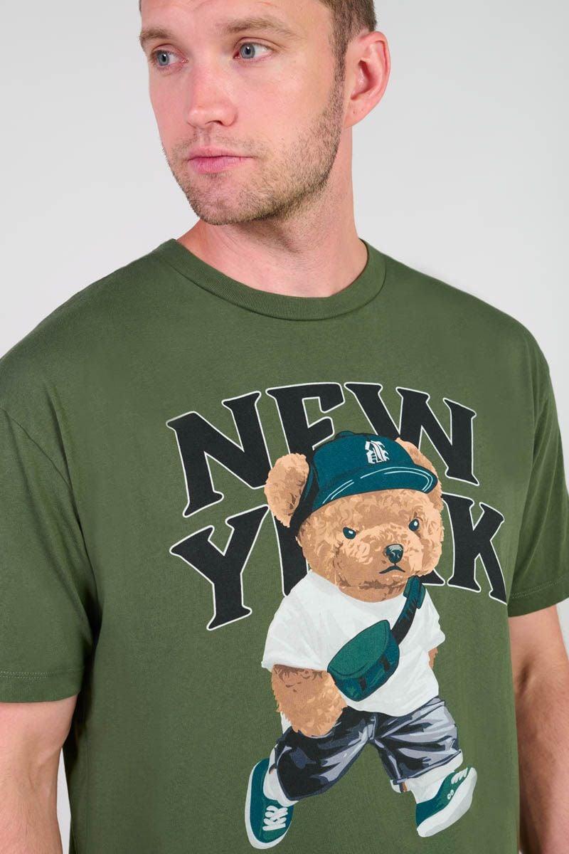 Le Temps Des Cerises T-shirt Mab Vert Imprimé