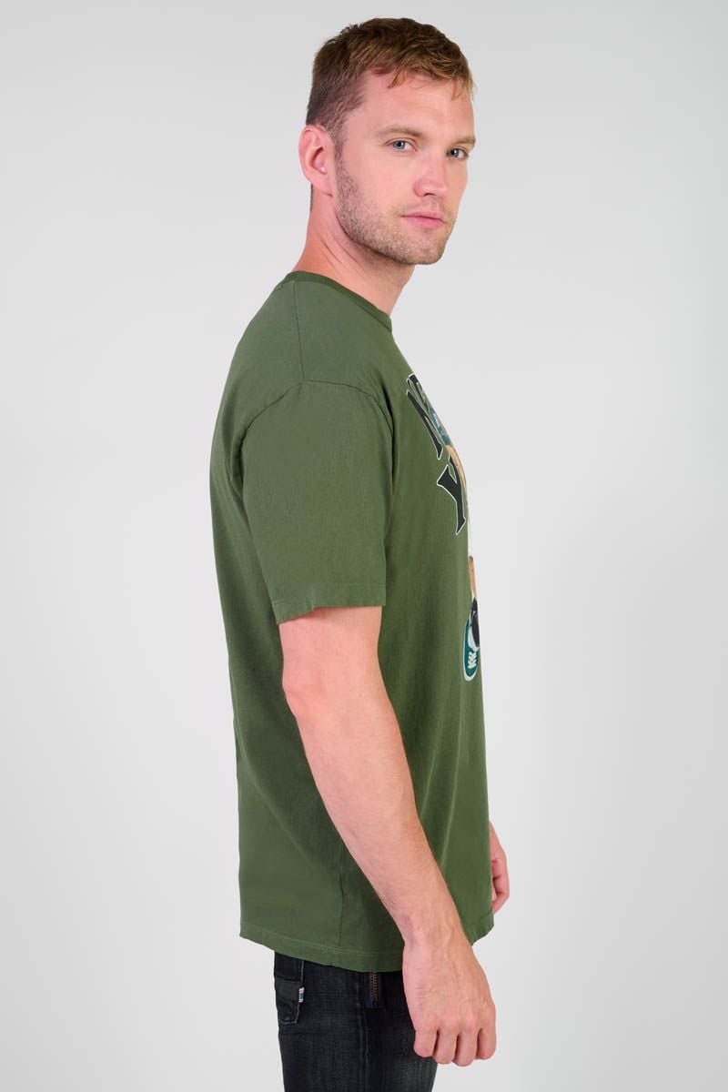 Le Temps Des Cerises T-shirt Mab Vert Imprimé