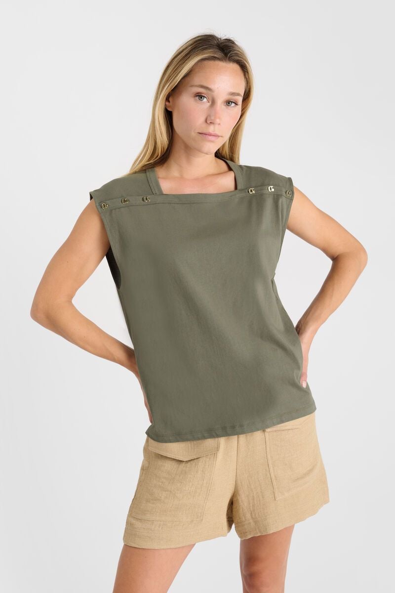 le temps des cerises T-shirt Marina kaki