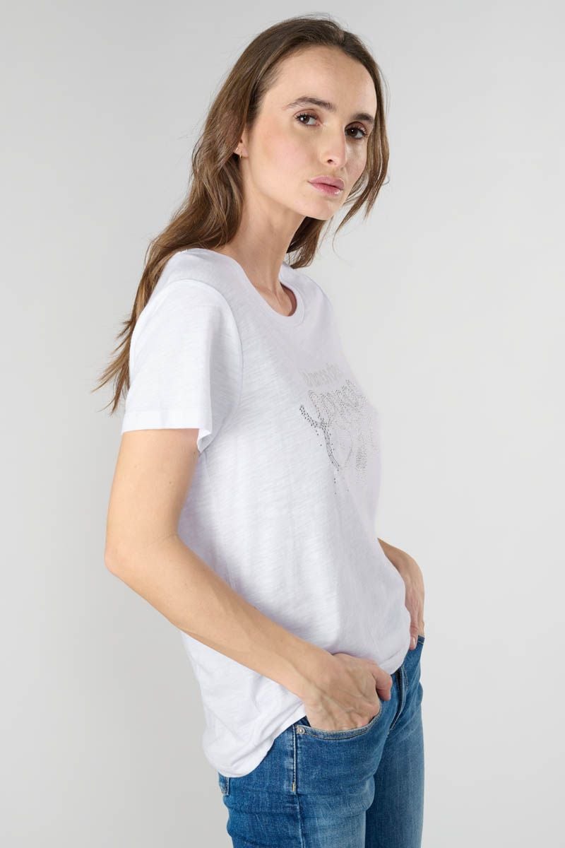 Le Temps Des Cerises T-shirt Marty Blanc Imprimé