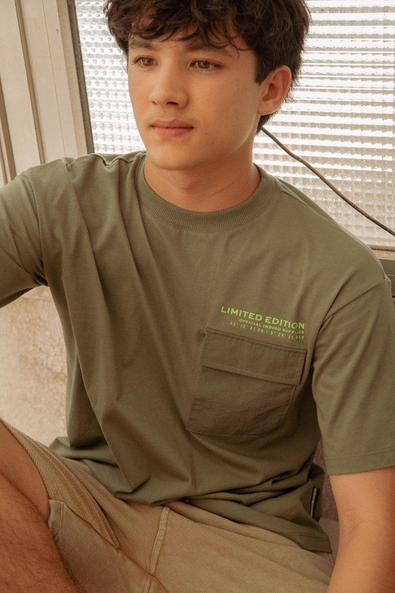 le temps des cerises T-shirt Masonbo kaki
