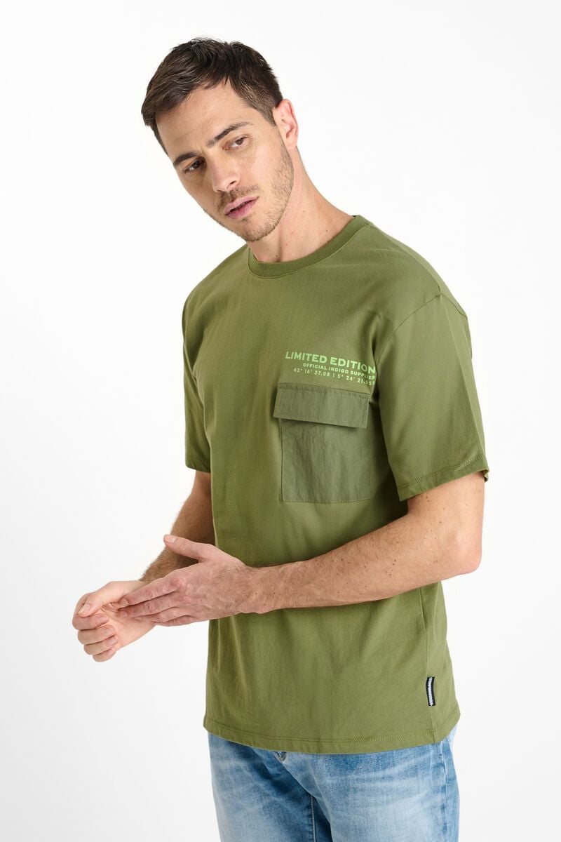 le temps des cerises T-shirt Masonbo kaki