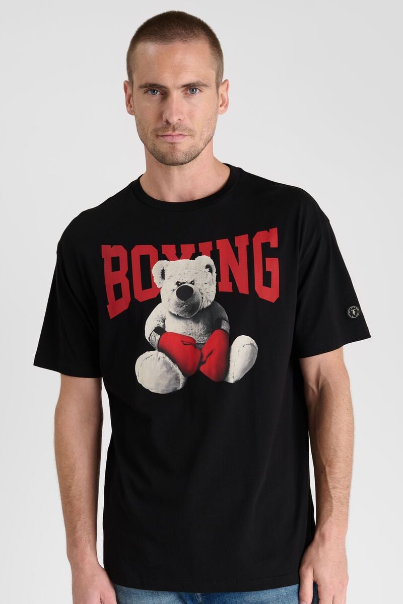 Le Temps Des Cerises T-shirt Minke Noir Imprimé