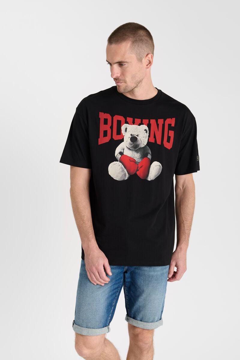 le temps des cerises T-shirt Minke noir imprimé