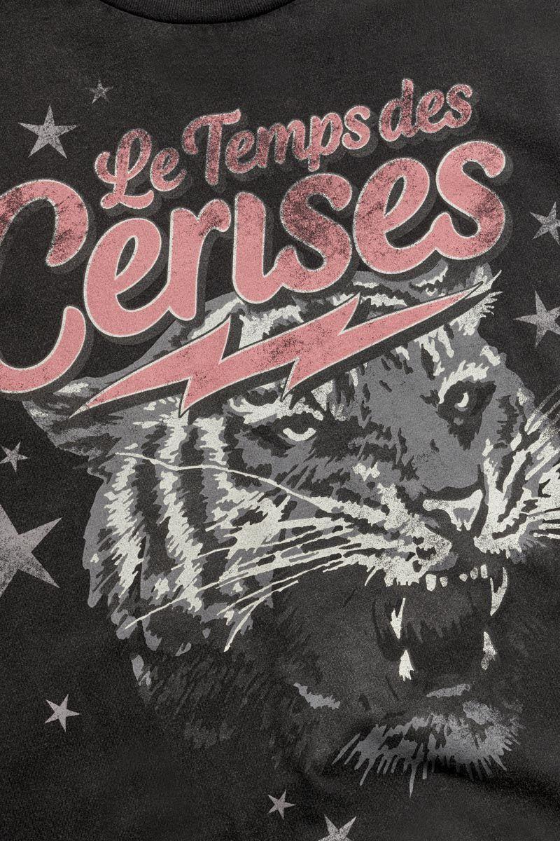 Le Temps Des Cerises T-shirt Munsongi Noir Délavé