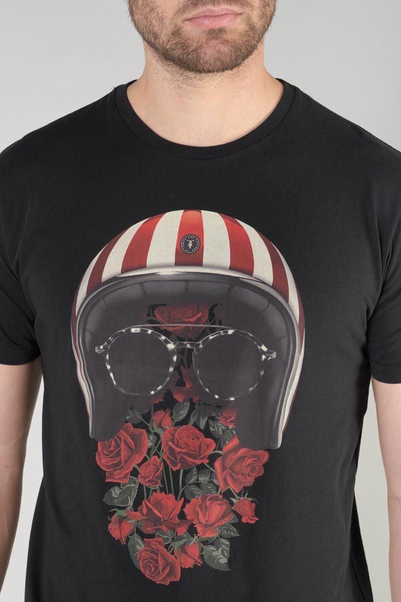 Le Temps Des Cerises T-shirt Mura Noir Imprimé