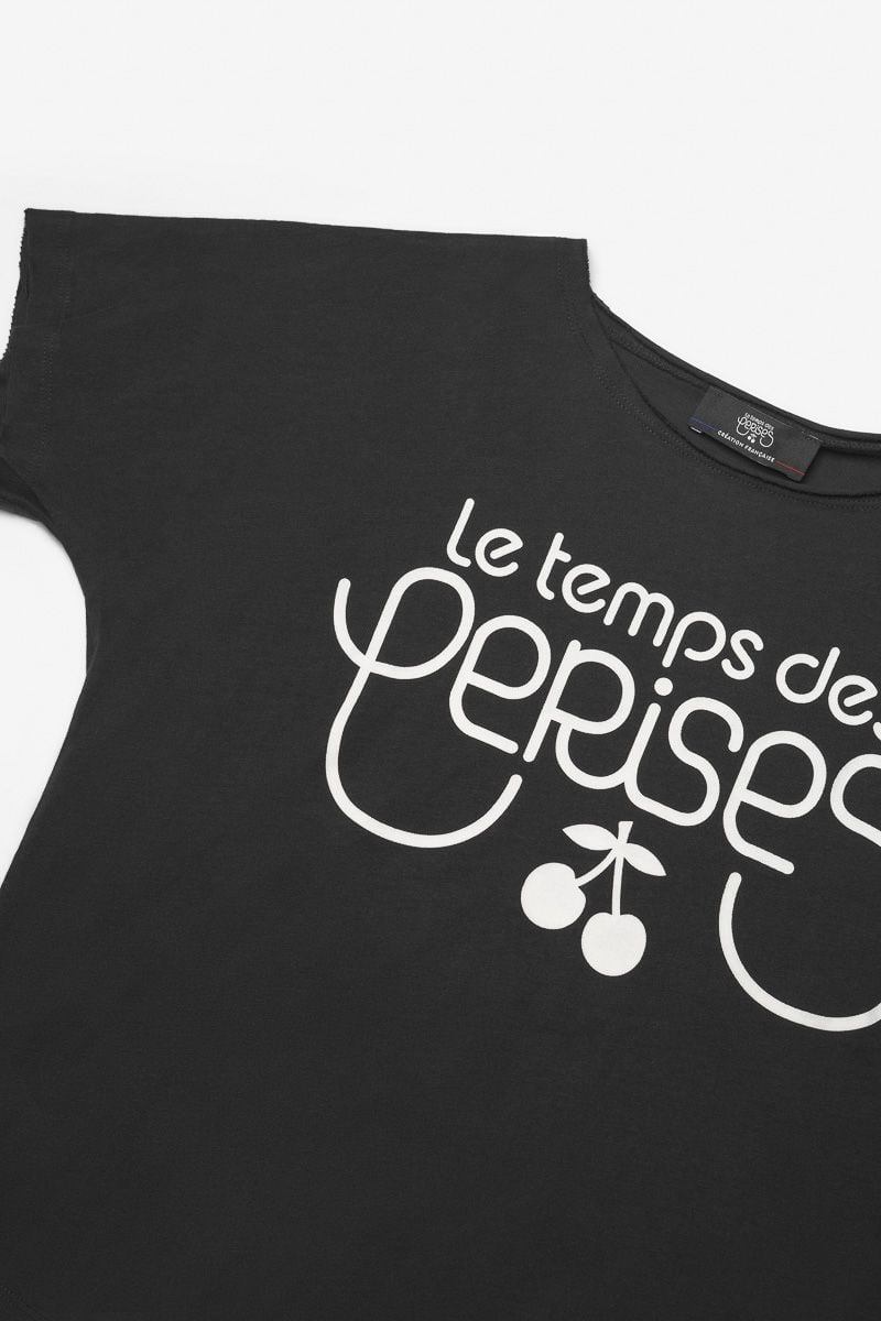 Le Temps Des Cerises T-shirt Musgi Noir Imprimé