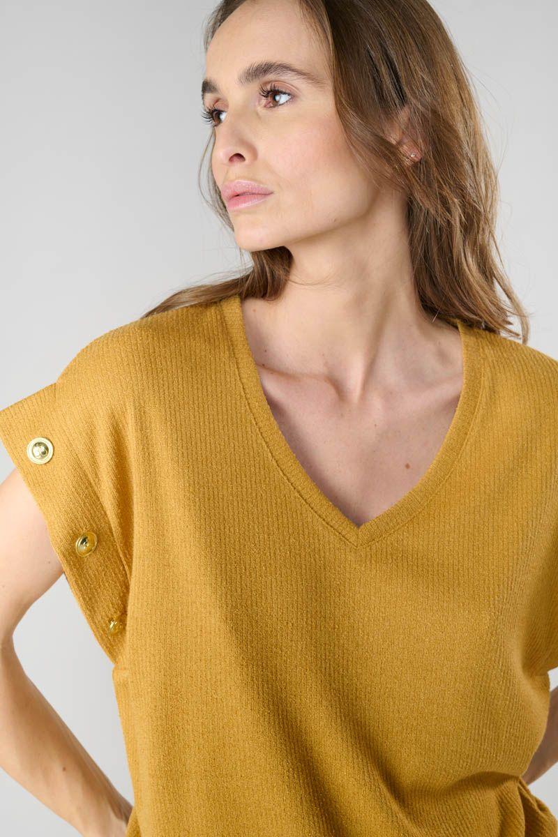 Le Temps Des Cerises T-shirt Narciss Moutarde