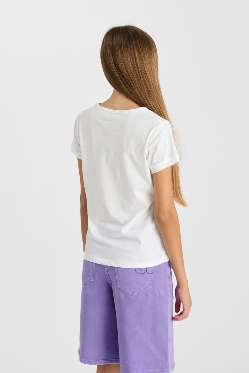 Le Temps Des Cerises T-shirt Nitagi Blanc Imprimé